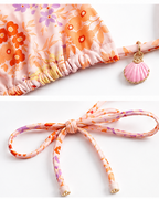 Sunset Bloom Tie-Side Bikini Set