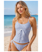 Ocean Mist Textured Tankini Set
