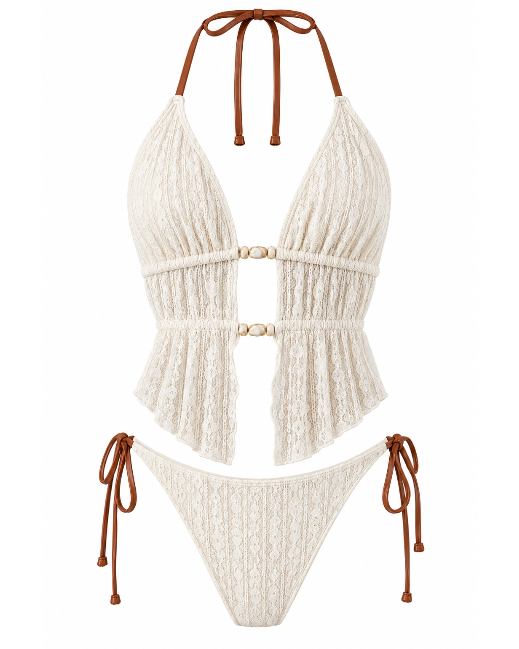 Apricot Tide Tankini Set