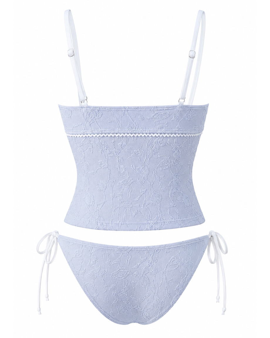 Ocean Mist Textured Tankini Set
